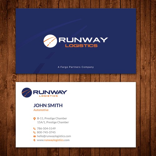Runway Logistics Business Card Design by ™SF_Design™