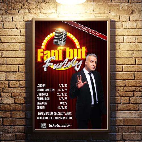 Poster design for Stand up Show Design by Windmill Designer™