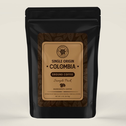 Diseño de Disney's Beans First custom ground coffee product label de Radmilica