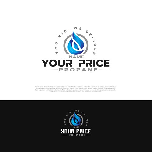 we need a design that will grab the eye for ordering propane and propane pricing. Diseño de pixelgrapiks