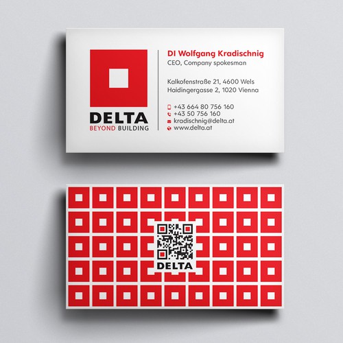 Diseño de DELTA Business Card Relaunch de Design sp