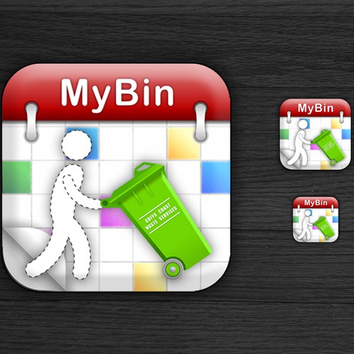 icon or button design for MyBin iPhone App Réalisé par Magic Graphic