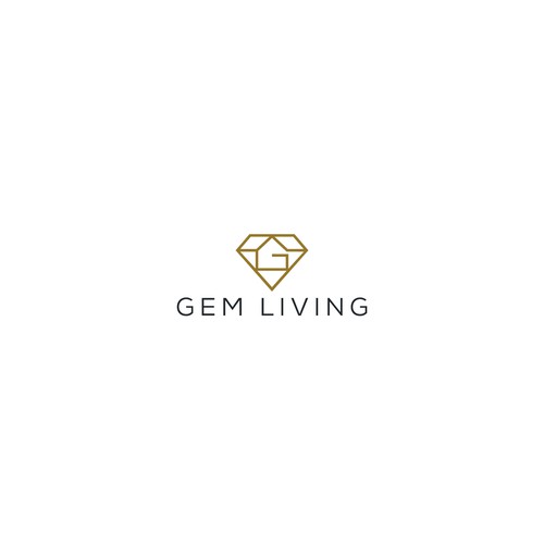 Geometrical, minimalist, modern brand design for Gem Living Design by Mittpro™ ☑