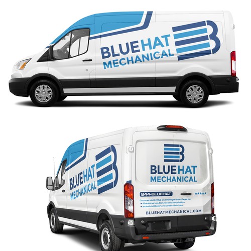 Understated Van Wrap Design Design by Rockyman