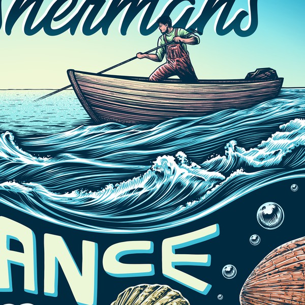 Design by BATHI titled "Shellfisherman's "