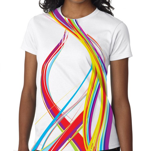 Design Line Graph T-Shirt di Ozike