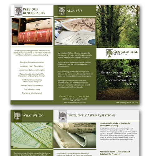 Professional & Sophisticated Brochure for Real Estate Development Firm! Design by AndrewDigger
