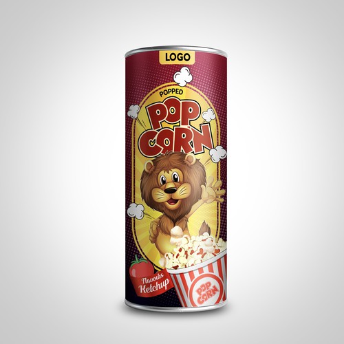 Diseño de Premium Quality Popped Pop Corn Packaging de sougatacreative