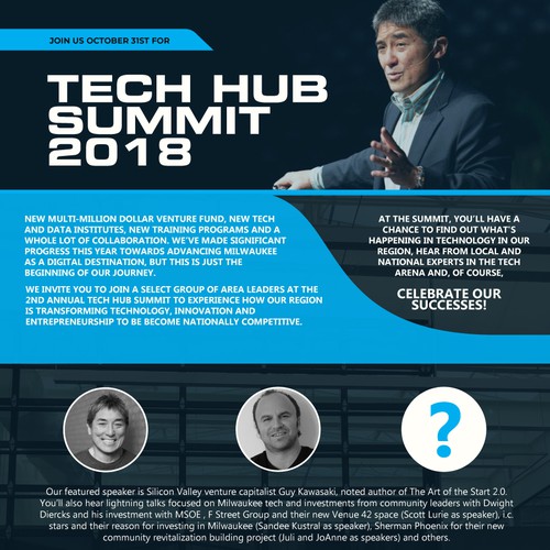 Technology Event Invitation - '2nd Annual Tech Hub' Design by Jeegy™
