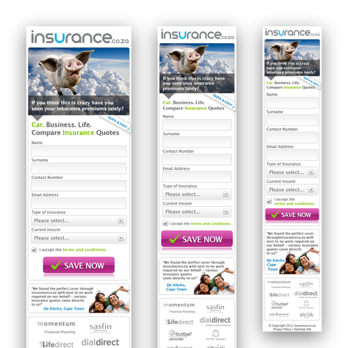 New app design wanted for insurance.co.za Design by Livven
