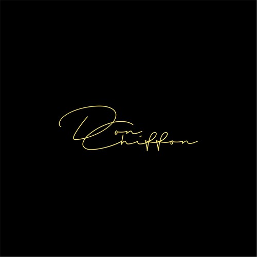 Create a Alpha masculine signature/logo for Don Chiffon Clothing Brand ...