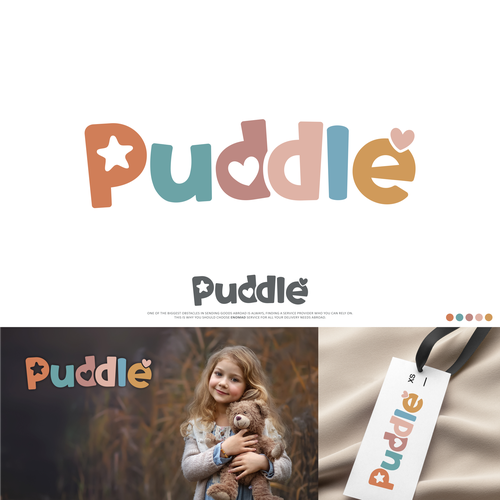 Design a fun and cute logo for an upcoming clothing brand for little girls Design by InTuos Pro