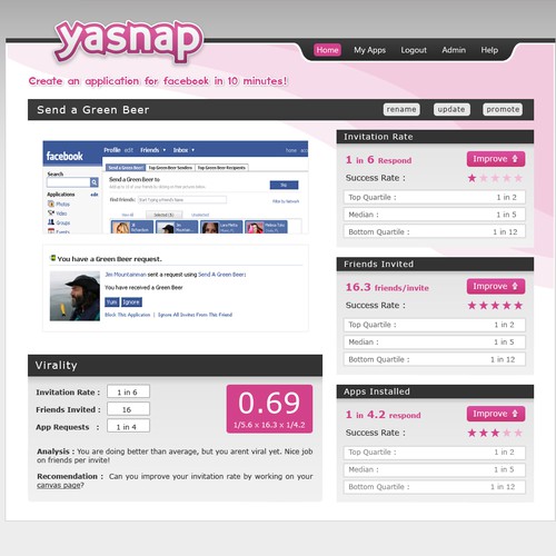 Social networking site needs 2 key pages デザイン by H-rarr