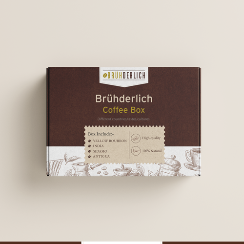 Packaging design for a premium coffee gift box Design by Ganesh Anvekar