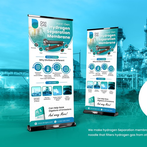 Designs | Industrial Hydrogen Tech: Banner for cleantech trade show ...