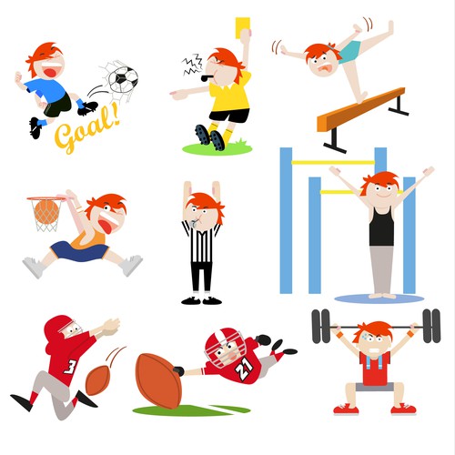 Sports Themed Sticker Pack for the iMessage App Store