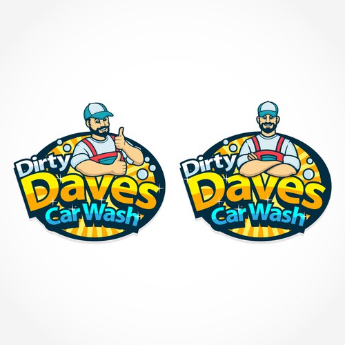 Car Wash Mascot with Logo Diseño de Gaeah