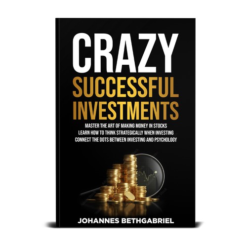 Powerful Book Cover for an Investing book that helps to Build Wealth in the Stock Market Design by T.Primada