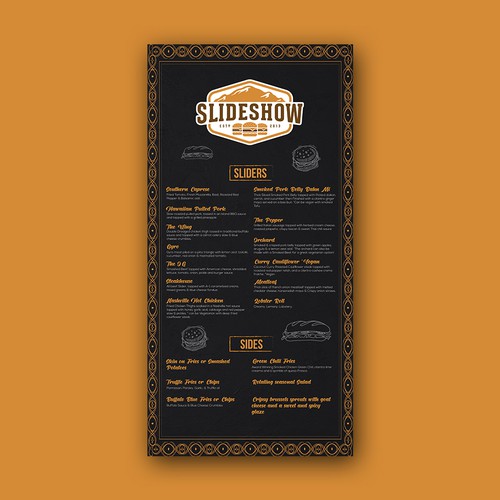 Digital Funky Menu for a Food hall. Design by Jhehad