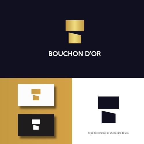 "Champagne Bouchon d'OR" winning Logo design