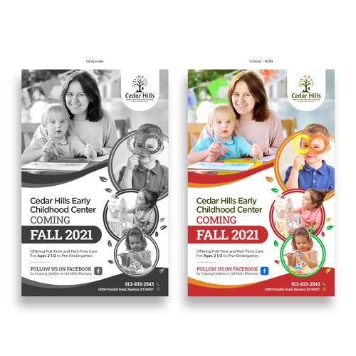 Design Half Page Flyer for Preschool por Jaga j