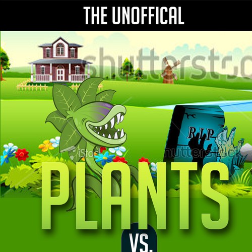 Kindle ebook Cover: Plants vs Zombies Strategy Guide Book Design by DezignManiac