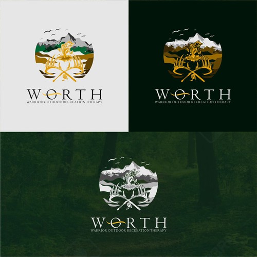 Warrior Outdoor Recreation Therapy - WORTH Logo Design Contest Ontwerp door Maniacc_Design