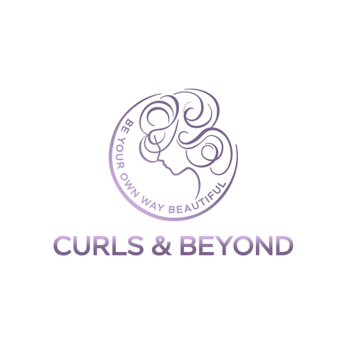 Logo for curly hair brand Diseño de designer Ha