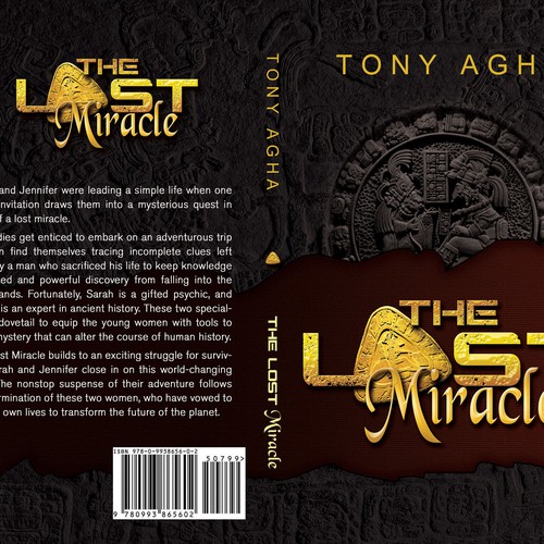 Book cover for suspense thriller 'The Lost Miracle' Design by : Elementi.studio