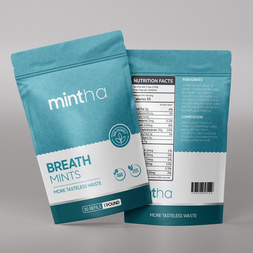 Diseño de Upscale fresh breath mints pouch de Experiva