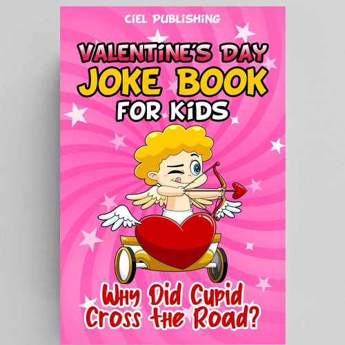 Book cover design for catchy and funny Valentine's Day Joke Book Design by logoziner