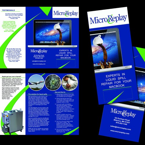 Help MicroReplay with a new brochure design Diseño de MIngram