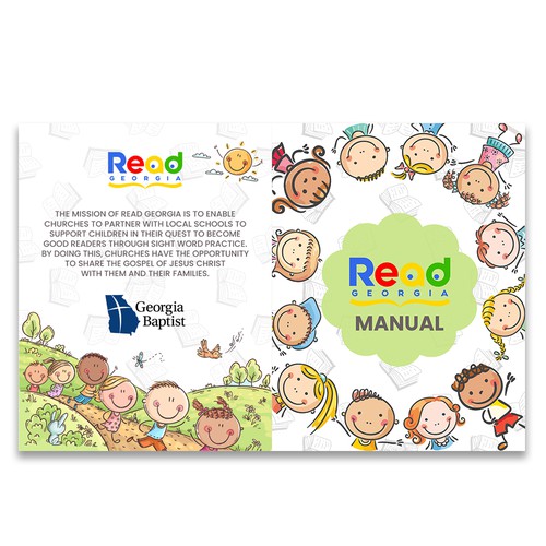 A book cover to inspire volunteers reading to children! Design by Thespian⚔️