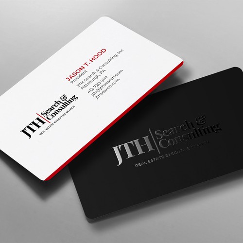 Business Card Design for Executive Search Firm Design by chandrayaan.creative