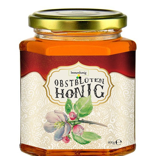 Obstbluten Honig Produkt Etiketten Fur Immenhonig Product Label Contest 99designs