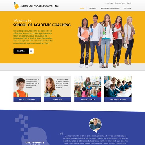 Designs | Designing an Australian tutoring franchise company | Web page ...