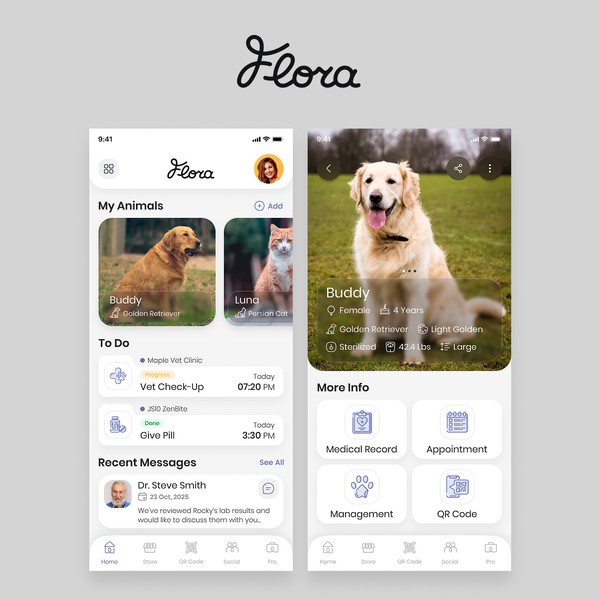 App Design for a Modern Pet Management Platform