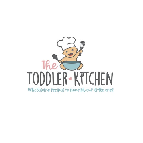 Fun logo for a food blog company focused on toddler and family nutrition and recipes.-ontwerp door meryofttheangels77