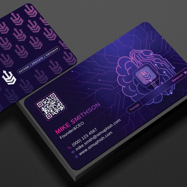 winner business card design