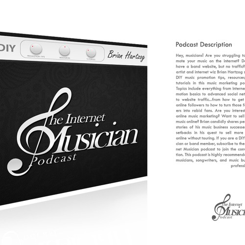 The Internet Musician Podcast needs album graphic for iTunes Design by SetupShop™