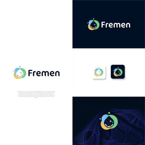 Fremen: sleek icon/logo for a biotech company developing a sustainable water collection and filtration system-ontwerp door tomijunkier