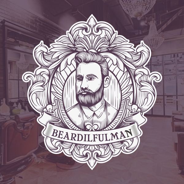 Design by hol_87 titled "Beardifulman vintage logo"