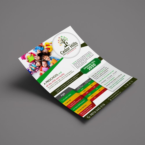 Preschool Flyer Design by FuturisticBug