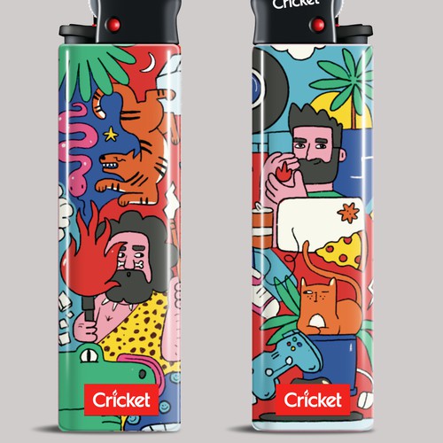 Create illustrations for a limited collection of Cricket Lighters (Multiple Winners) Design by Irena R