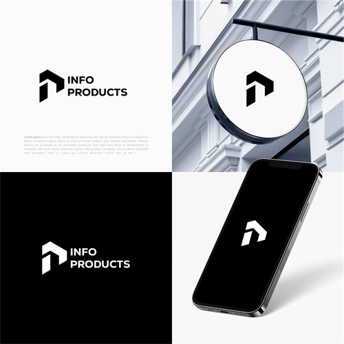 InfoProducts.com - Logo & Branding Design por sinajimasi