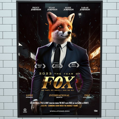 Life360 2023 Year of the Fox Poster Design by Memoir Studios™