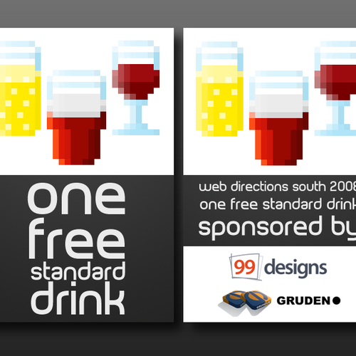 Design the Drink Cards for leading Web Conference! デザイン by Adam Brenecki
