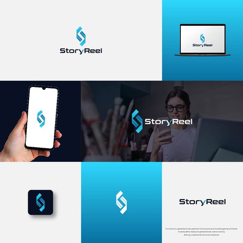 Generative AI storytelling service for creative agencies and brands Design by pixelamazers