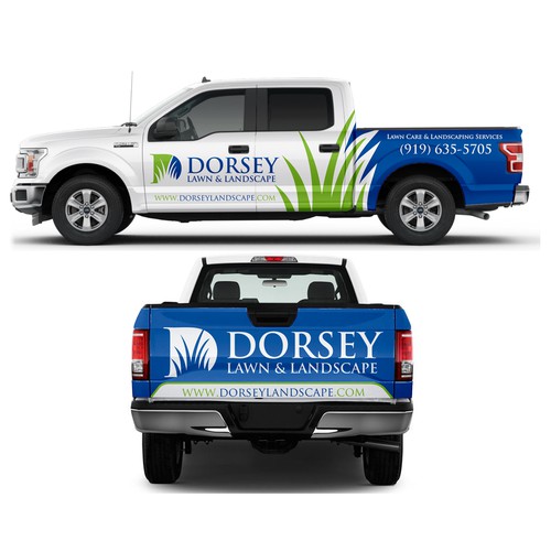 Lawn Care Truck Wrap Design - Ford F150 Crew Cab Design by Anugerah ilahi