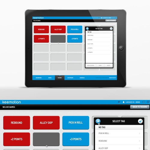 Create a stunning iPad design for a sports app Design por SoLoMAN